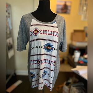 Women’s Aztec pattern Print Top